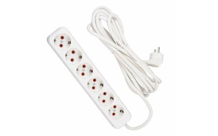 фото - Удлинитель 6х5м с заземл. 16А IP20 LEZARD 720-0605-601