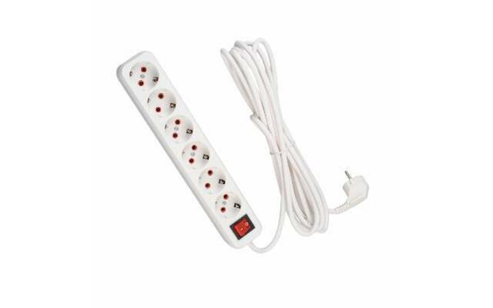 фото - Удлинитель 6х5м с заземл. 16А IP20 с выкл. LEZARD 720-0605-602