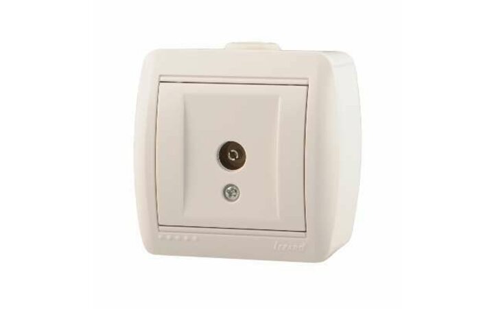 фото - Розетка TV ОП Ната оконечная бел. LEZARD 710-0200-130