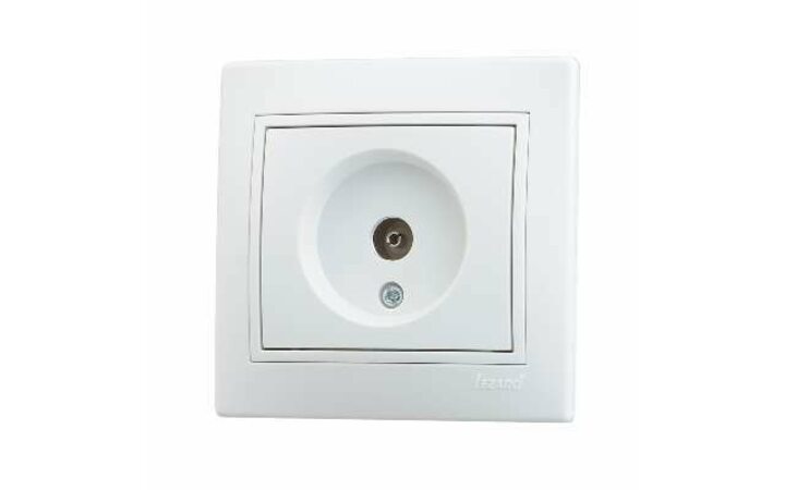 фото - Розетка TV СП Мира оконечная бел./бел. LEZARD 701-0202-130