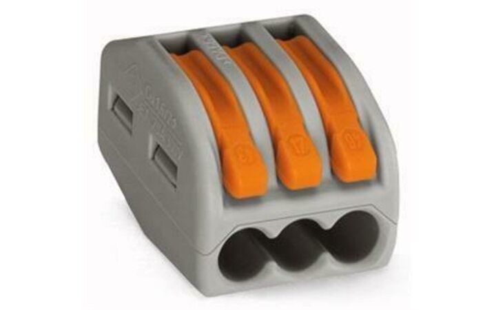 фото - Клеммник 3х(0.08-2.5(4.0)) WAGO 222-413