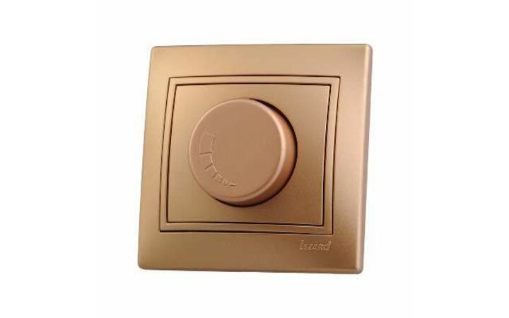 фото - Светорегулятор СП 800Вт Мира метал. зол. LEZARD 701-1313-115