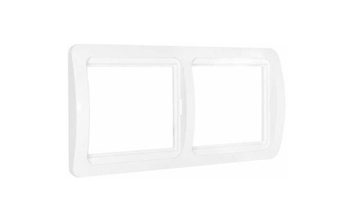 фото - Рамка 2-м Валери горизонт. бел. UNIVersal ВР002Г