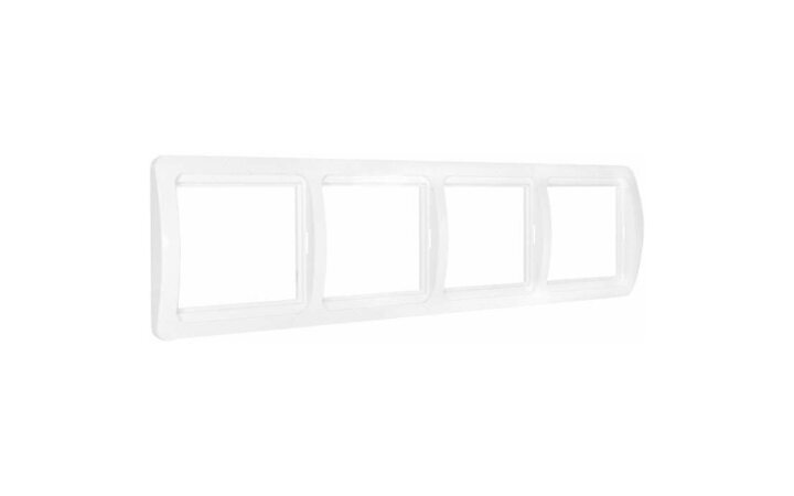 фото - Рамка 4-м Валери гор. бел. UNIVersal ВР004Г