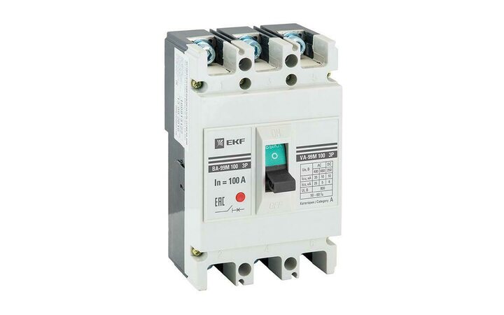 фото - Выключатель автоматический 3п 100/100А 35кА ВА-99М PROxima EKF mccb99-100-100m