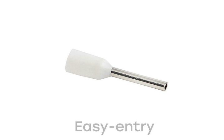 фото - Наконечник штыревой втулочный изол. НШвИ 0.5-8 (уп.50шт) EKF nhvi-0.5-8