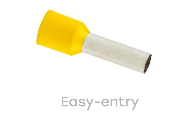 фото - Наконечник штыревой втулочный изол. НШвИ 6.0-12 (уп.50шт) EKF nhvi-6.0-12