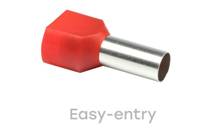 фото - Наконечник штыревой втулочный изол. НШвИ(2) 10.0-14 (уп.50шт) EKF nhvi2-10.0-14