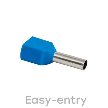 фото - Наконечник штыревой втулочный изол. НШвИ(2) 2.5-10 (уп.50шт) EKF nhvi2-2.5-10