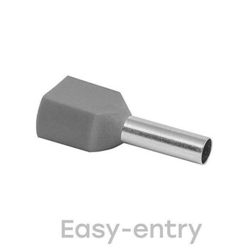 фото - Наконечник штыревой втулочный изол. НШвИ(2) 4-12 (уп.50шт) EKF nhvi2-4.0-12