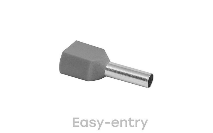 фото - Наконечник штыревой втулочный изол. НШвИ(2) 4-12 (уп.50шт) EKF nhvi2-4.0-12