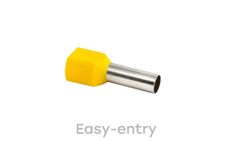 фото - Наконечник штыревой втулочный изол. НШвИ(2) 6.0-14 (уп.50шт) EKF nhvi2-6.0-14