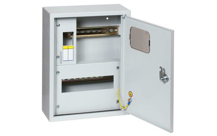 фото - Щит ЩУРн 1/12 (Э) (360х280х110) счетчик на DIN-рейку IP31 EKF mb23-1/12e