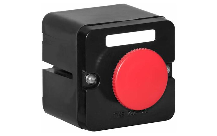 фото - Пост кнопочный ПКЕ-222/1 'Стоп' красн. гриб. Электродеталь ПКЕ-222/1.1К.С.Гр