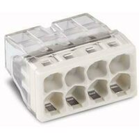 Клемма 8х(0.5-2.5мм) 8-х проводн. для распред. короб. (без п) WAGO 2273-208