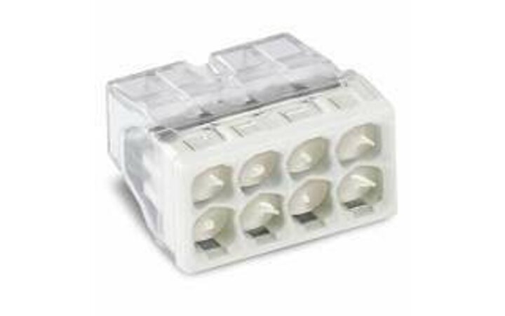фото - Клемма 8х(0.5-2.5мм) 8-х проводн. для распред. короб. (с контактн. пастой 'Alu-Plus') WAGO 2273-248