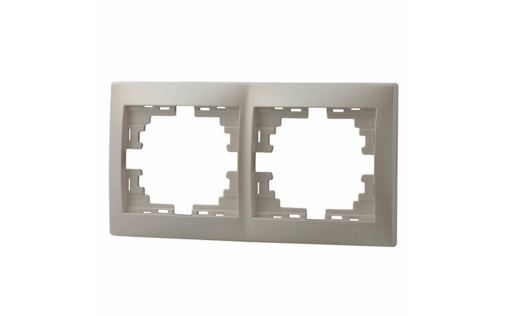 фото - Рамка 2-м Мира горизонт. жемчуж./бел. перламутр LEZARD 701-3000-147