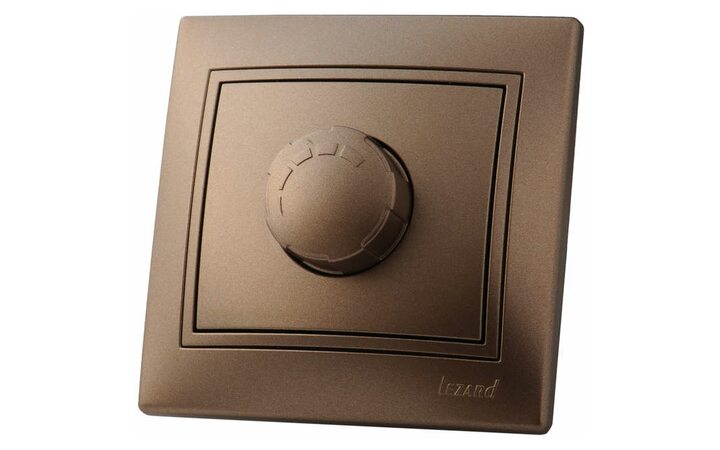 фото - Светорегулятор СП 1000Вт Мира свет. корич. перламутр LEZARD 701-3131-157