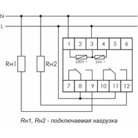 Реле времени PCU-510 (многофункц. 230В 2х8А 2перекл. IP20 монтаж на DIN-рейке) F&F EA02.001.009