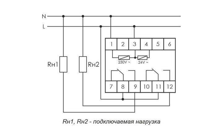 фото - Реле времени PCU-510 (многофункц. 230В 2х8А 2перекл. IP20 монтаж на DIN-рейке) F&F EA02.001.009