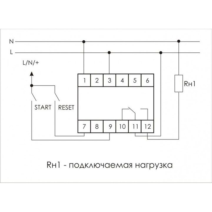 фото - Реле времени PCS-516 (многофункц. (вход: START/RESET) 230В 8А 1перекл. IP20 монтаж на DIN-рейке)(аналог РВО-1М) F&F EA02.001.013