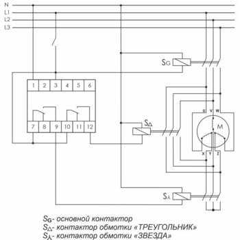 фото - Реле времени PCG-417 (звезда-треугольник для пуска электродвиг. 230В 2х8А 2НО IP20 монтаж на DIN-рейке) F&F EA02.001.020