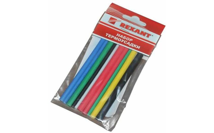 фото - Набор трубок термоусадочных тонкостен. №1 (АВТО) разноцвет. Rexant 29-0101