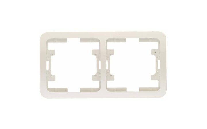 фото - Рамка 2-м Mimoza горизонт. бел. Makel 22012