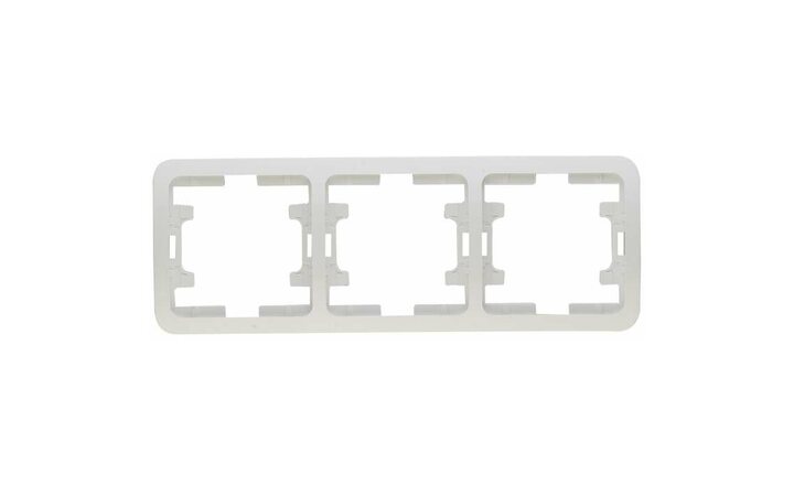 фото - Рамка 3-м Mimoza горизонт. бел. Makel 22013