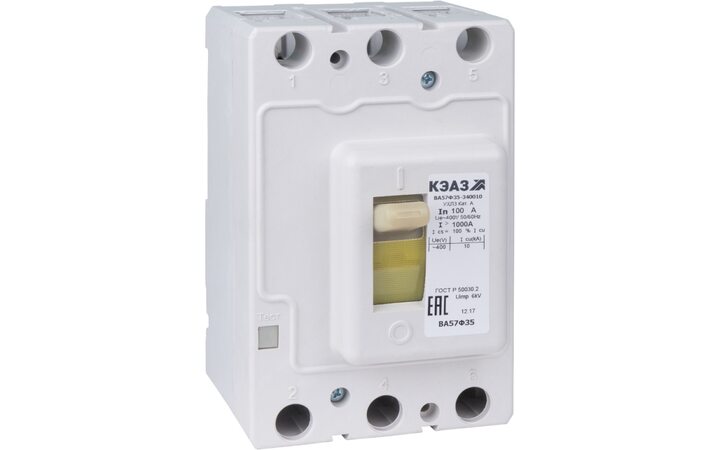 фото - Выключатель автоматический 63А 630Im ВА57Ф35-340010 УХЛ3 400В AC КЭАЗ 151417
