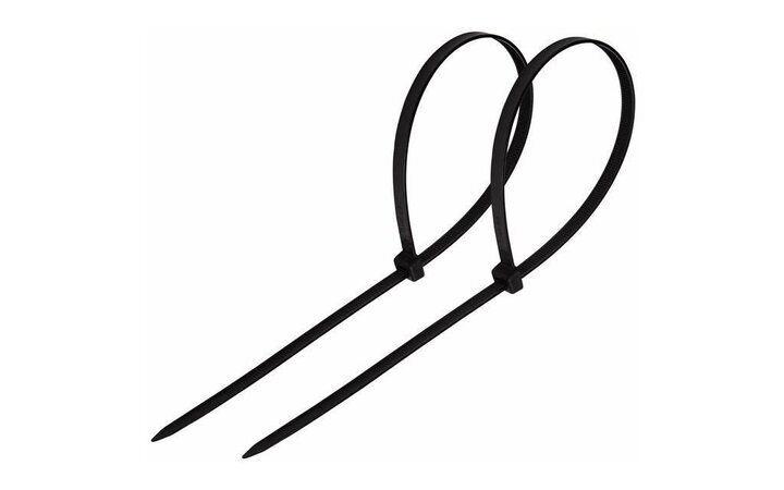 фото - Хомут кабельный 4.8х300 нейл. черн. (уп.100шт) Rexant 07-1303