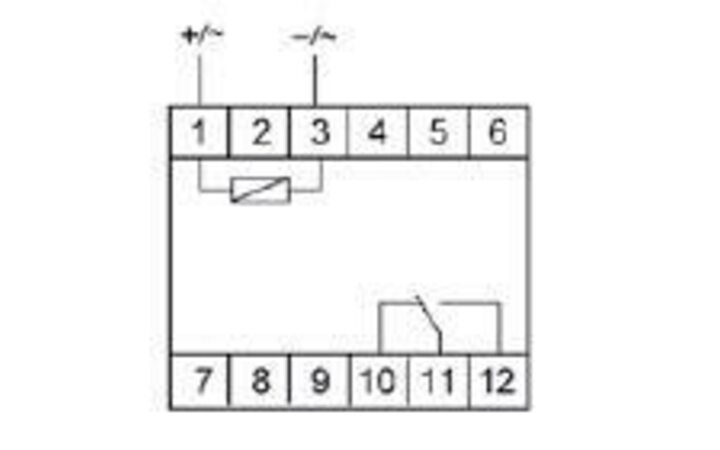 фото - Реле промежуточное PK-1P/Un (монтаж на DIN-рейке 35мм 12В AC/DC 16А перекл.) F&F EA06.001.001