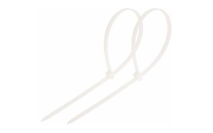 фото - Хомут кабельный 4.8х350 нейл. бел. (уп.100шт) Rexant 07-0350