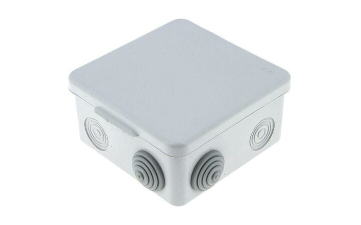 фото - Коробка распаячная КМР-030-031 наружная с крышкой 80х80х50 АБС 7 мембранных вводов IP54 EKF plc-kmr-030-031