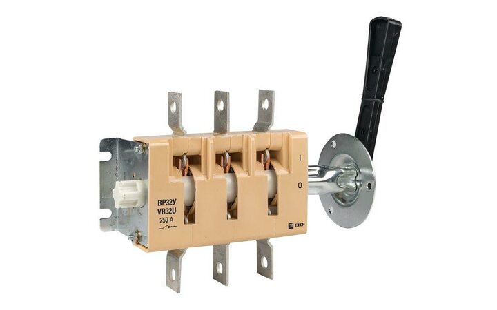 фото - Выключатель-разъединитель ВР32У-35B31250 250А 1 напр. с дугогасит. камерами съемная лев./прав. рукоятка MAXima EKF uvr32-35b31250