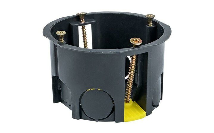 фото - Коробка установочная КМП-020-011 для полых стен 68х45 полипропилен пласт. лапки IP30 черн. EKF plc-kmp-020-011