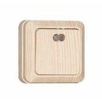 Выключатель проходной 1-кл. ОП Олимп 10А IP20 с подсветкой сосна UNIVersal 5560810