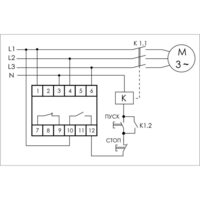 Реле контроля и наличия фаз CZF-312 (монтаж на DIN-рейке 35мм, регулировка порога, без задержки отключения, 3х400/230+N 2х8А 1Z 1R IP20) F&F EA04.001.007