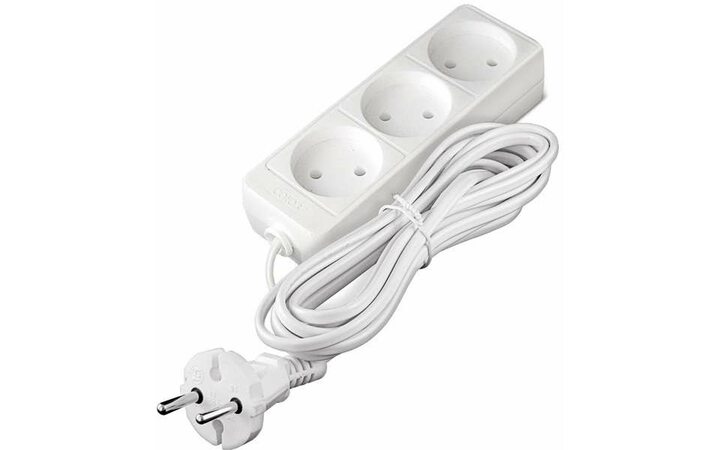 фото - Удлинитель 3х3м без заземл. 6А IP20 ШВВП 1.3кВт Союз 481S-0303