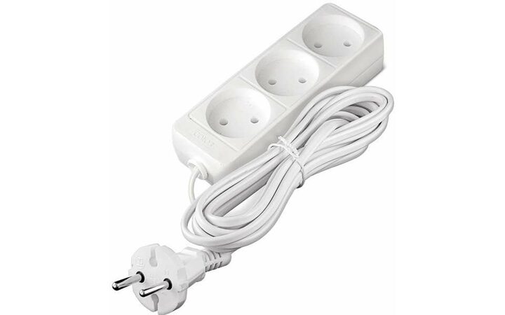 фото - Удлинитель 3х5м без заземл. 6А IP20 ШВВП 1.3кВт Союз 481S-0305