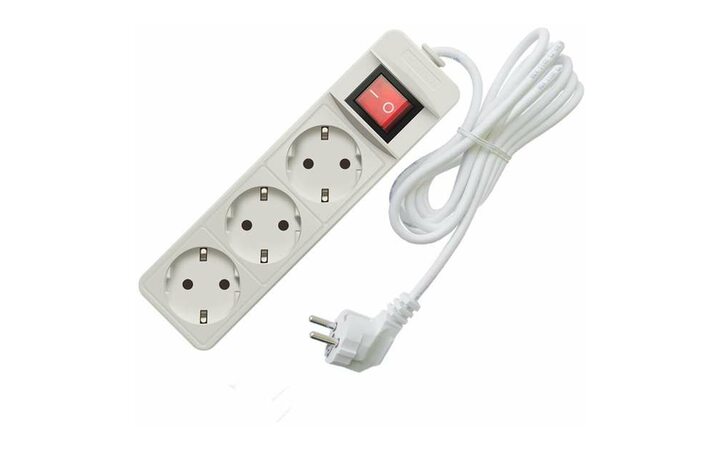 фото - Удлинитель 3х3м с заземл. 10А IP20 2.2кВт с выкл. Союз 481S-7303