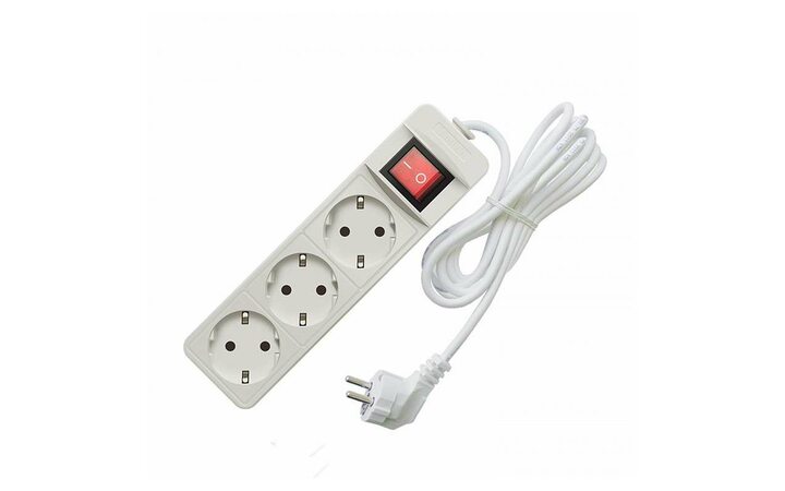 фото - Удлинитель 3х3м с заземл. 16А IP20 3.5кВт с выкл. Союз 481S-8303