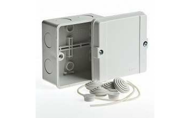 фото - Коробка ОП Тусо распаячная 98х98х60мм сер. IP65 Ruvinil 67048