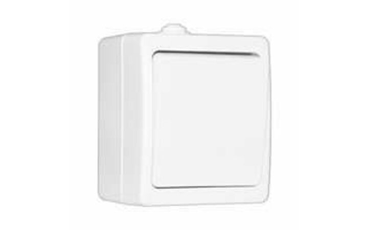 фото - Выключатель проходной 1-кл. ОП Аллегро 10А IP54 (еврослот) бел. UNIVersal 5563484