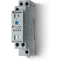 Таймер модульный мультифункциональный (AI DI SW BE CE DE) 12…240В AC/DC 1CO 16А 17.5мм регулировка времени 0.1с…24ч IP20 FINDER 800102400000