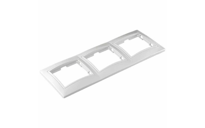 фото - Рамка 3-м СП Севиль горизонт. бел. UNIVersal С0045