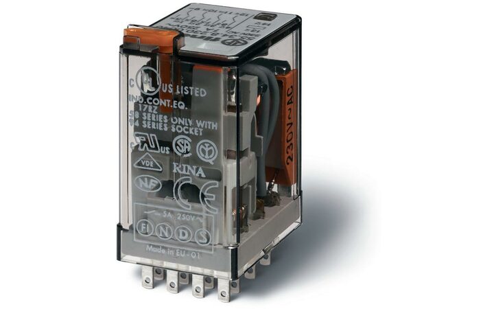фото - Реле 4CO 7А 24В AC FINDER 553480240040