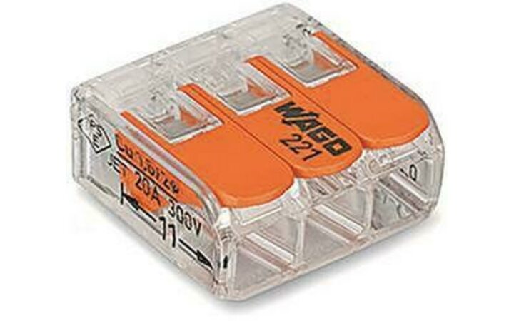 фото - Клемма универс. компактная 3х(0.14-4.0) WAGO 221-413