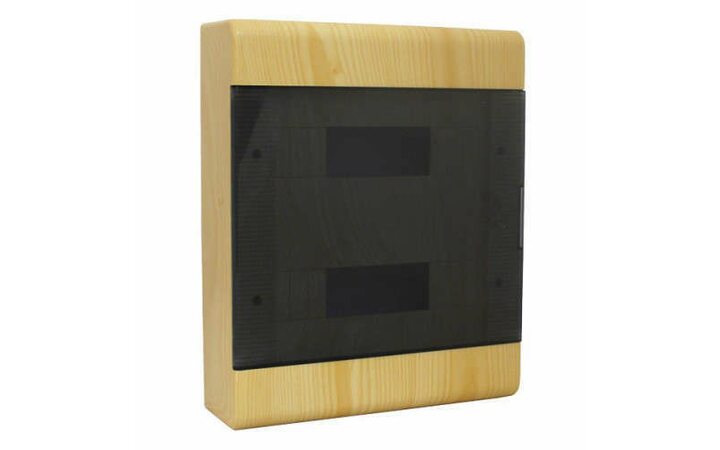 фото - Щиток ОП Тусо 24мод. с двер. 370х302х95мм IP40 сосна на светл. основе Рувинил 68324-27М