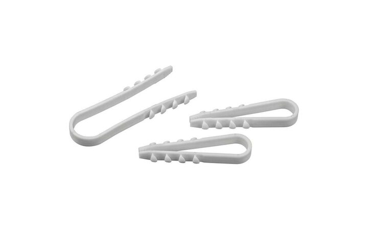 фото - Дюбель-хомут 71 848 NCU-5-10-45-50/WH для круглого кабеля бел. (уп.50шт) Navigator 71848